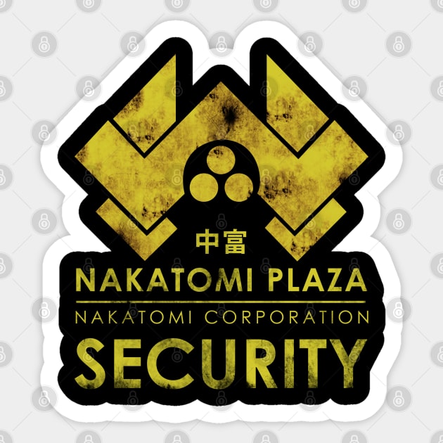 Nakatomi Security Sticker by NerdShizzle